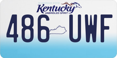 KY license plate 486UWF