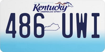 KY license plate 486UWI