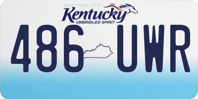 KY license plate 486UWR