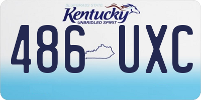 KY license plate 486UXC