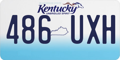 KY license plate 486UXH