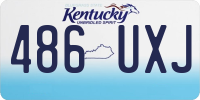KY license plate 486UXJ