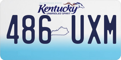 KY license plate 486UXM