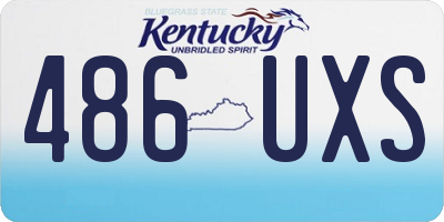 KY license plate 486UXS