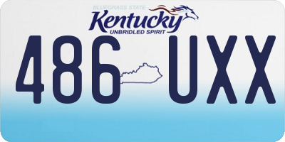 KY license plate 486UXX