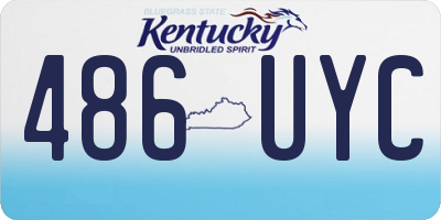 KY license plate 486UYC