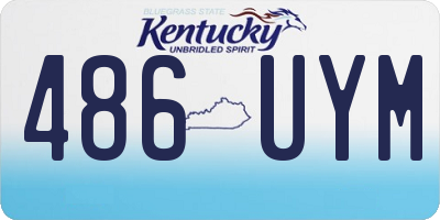 KY license plate 486UYM
