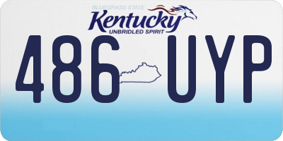 KY license plate 486UYP