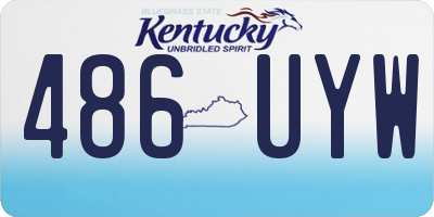KY license plate 486UYW