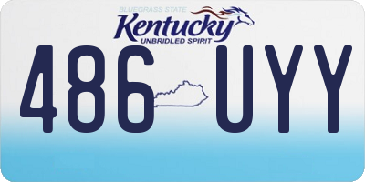 KY license plate 486UYY