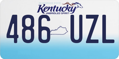 KY license plate 486UZL