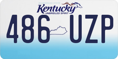KY license plate 486UZP
