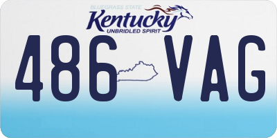 KY license plate 486VAG