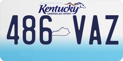 KY license plate 486VAZ