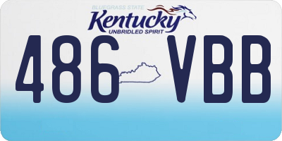 KY license plate 486VBB