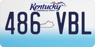 KY license plate 486VBL