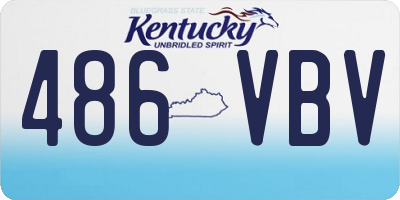 KY license plate 486VBV