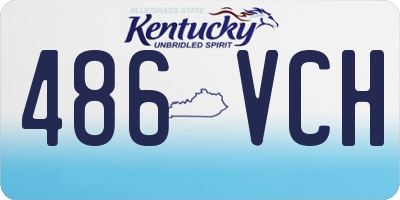 KY license plate 486VCH