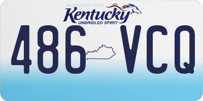 KY license plate 486VCQ