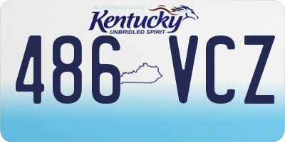 KY license plate 486VCZ