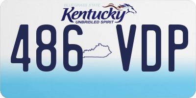 KY license plate 486VDP