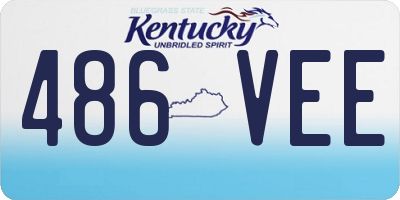 KY license plate 486VEE