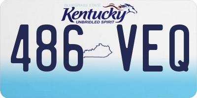 KY license plate 486VEQ
