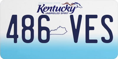 KY license plate 486VES
