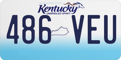 KY license plate 486VEU