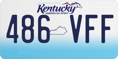 KY license plate 486VFF