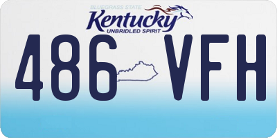 KY license plate 486VFH