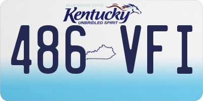 KY license plate 486VFI