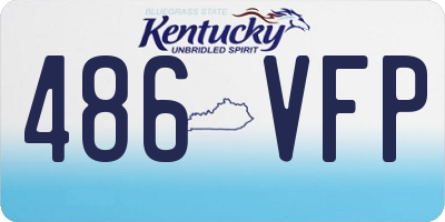 KY license plate 486VFP