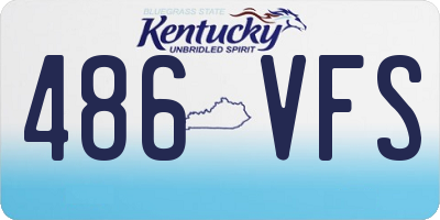 KY license plate 486VFS