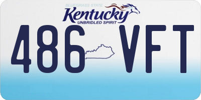 KY license plate 486VFT