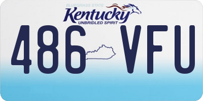 KY license plate 486VFU