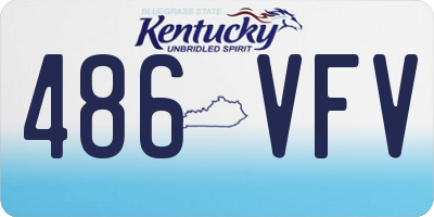 KY license plate 486VFV