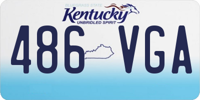 KY license plate 486VGA
