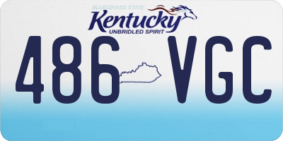 KY license plate 486VGC