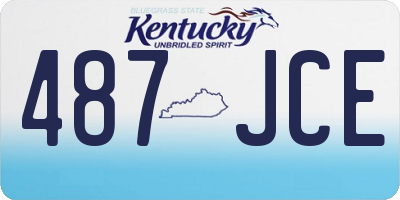 KY license plate 487JCE