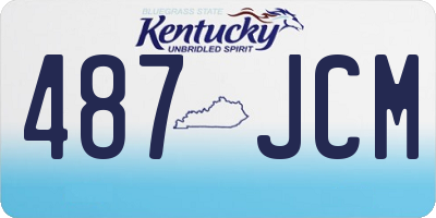 KY license plate 487JCM