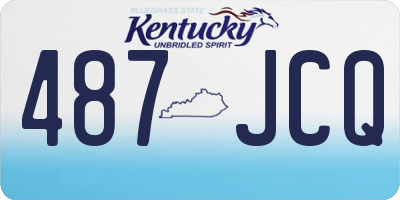 KY license plate 487JCQ