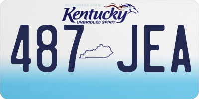 KY license plate 487JEA