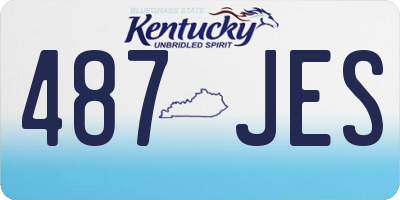 KY license plate 487JES