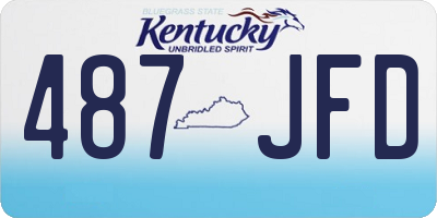 KY license plate 487JFD