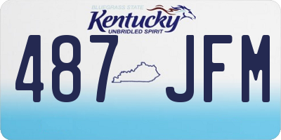 KY license plate 487JFM
