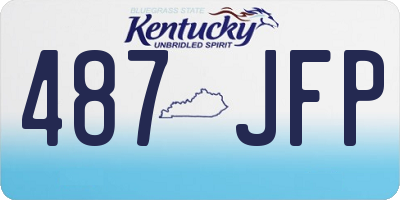 KY license plate 487JFP