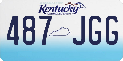 KY license plate 487JGG