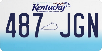 KY license plate 487JGN