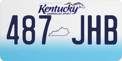 KY license plate 487JHB